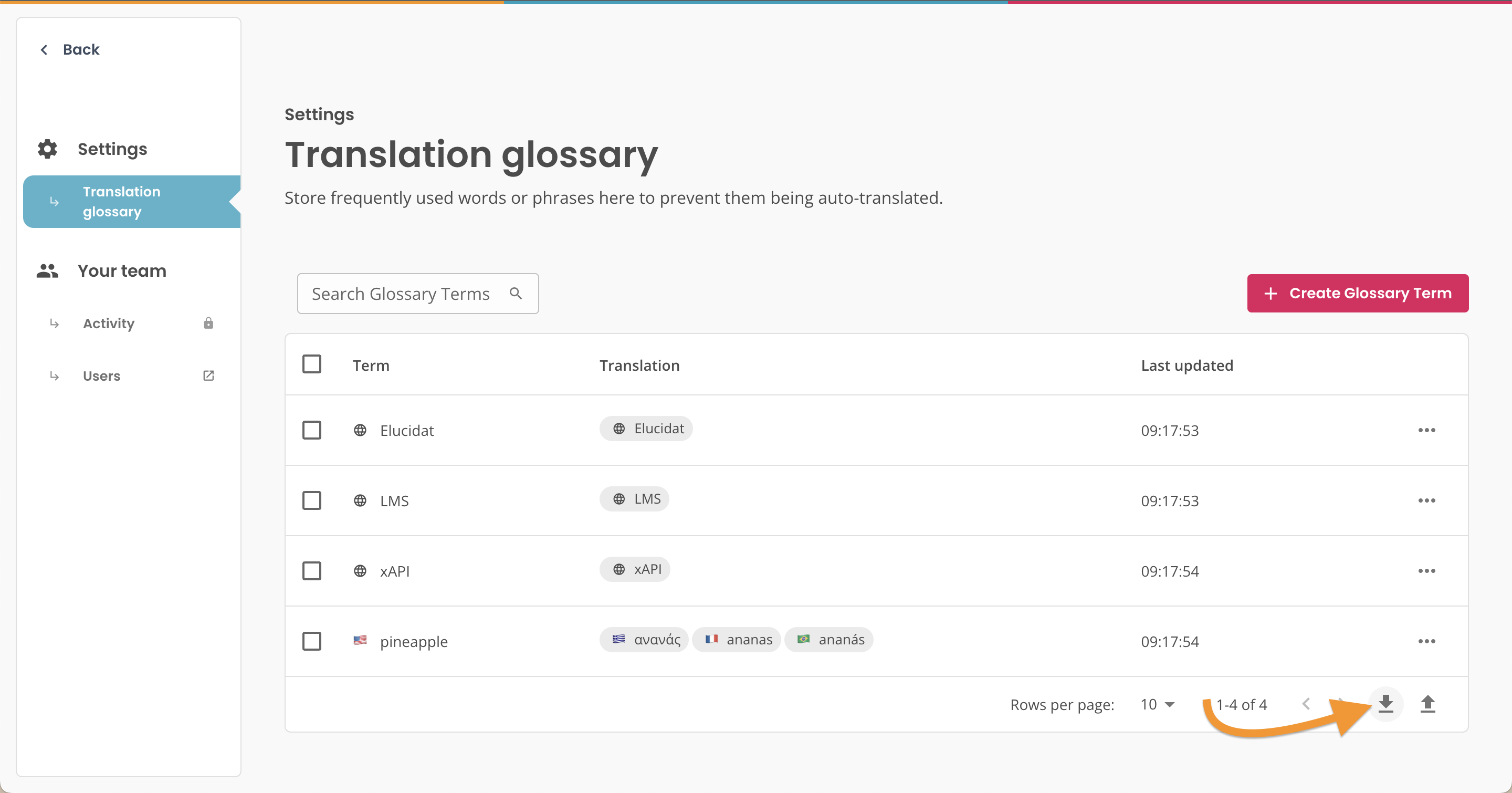 Translation Glossary, arrow pointing to glossary download button.png