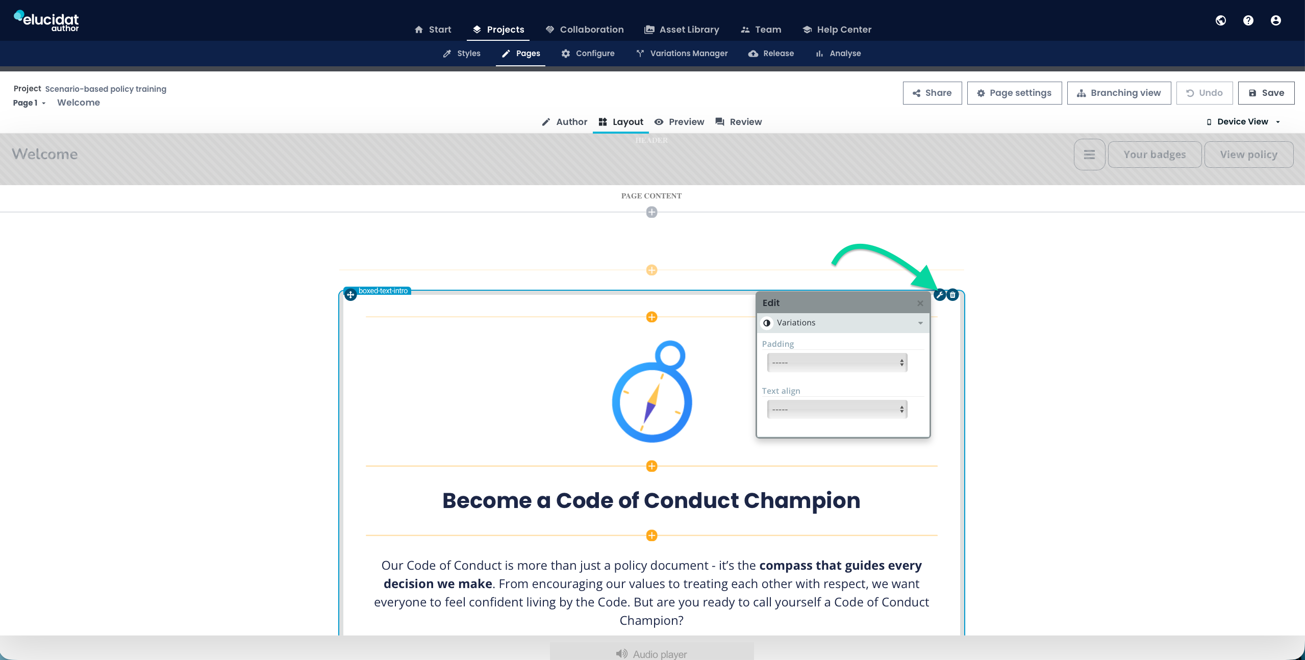 eluauthor-project-layout-edit-menu-open