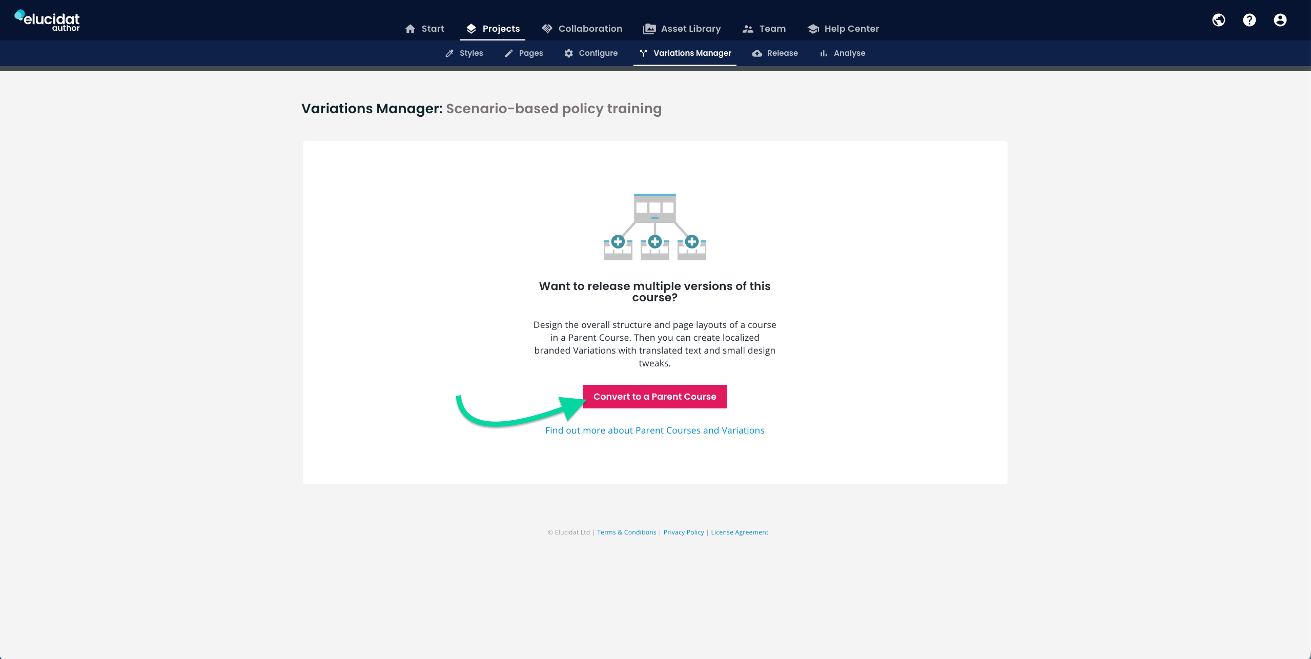 eluauthor-project-variations-manager-convert-to-parent